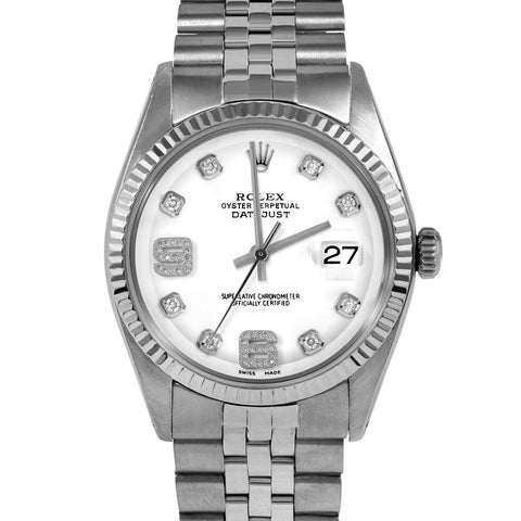 Rolex Datejust 36mm | 1601-SS-WHT-8DA69-FLT-JBL