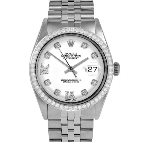 Rolex Datejust 36mm | 1601-SS-WHT-8DR69-BDS-JBL