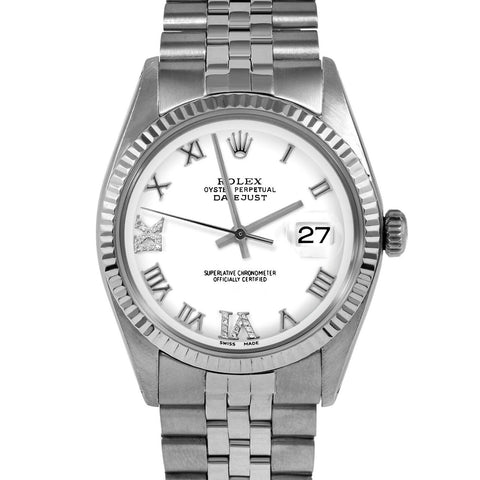 Rolex Datejust 36mm | 1601-SS-WHT-RDR69-FLT-JBL