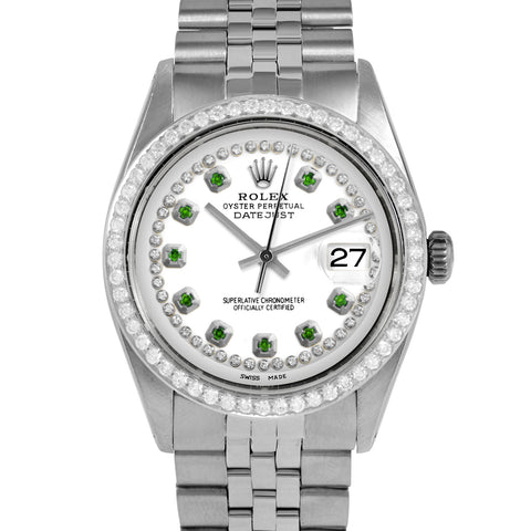 Rolex Datejust 36mm | 1601-SS-WHT-STRE-BDS-JBL