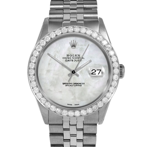 Rolex Datejust 36mm | 1601-SS-WMOP-NOHM-25CT-JBL