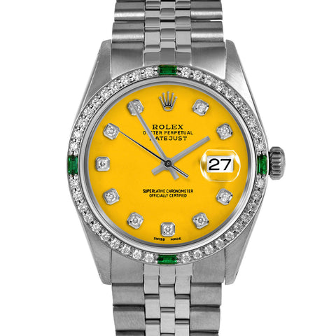 Rolex Datejust 36mm | 1601-SS-YLW-DIA-AM-4EMD-JBL