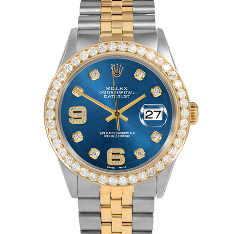 Rolex Datejust 36mm | 1601-TT-BLU-8DA69-25CT-JBL