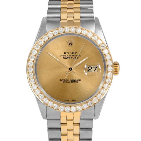 Rolex Datejust 36mm | 1601-TT-CHM-NOHM-25CT-JBL