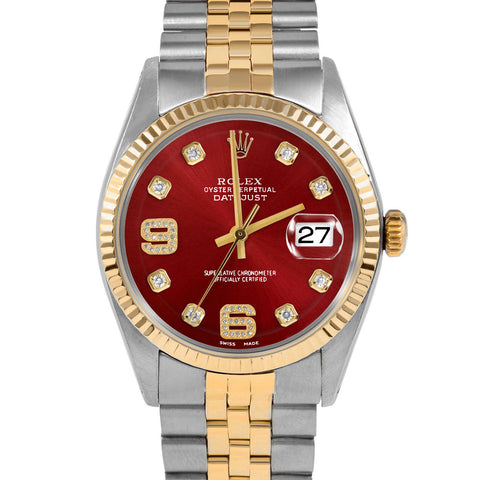 Rolex Datejust 36mm | 1601-TT-RED-8DA69-FLT-JBL