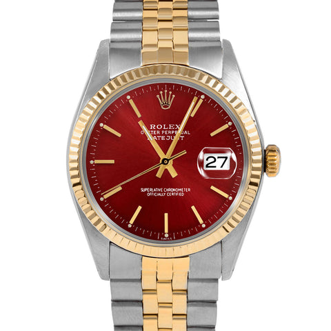 Rolex Datejust 36mm | 1601-TT-RED-STK-FLT-JBL