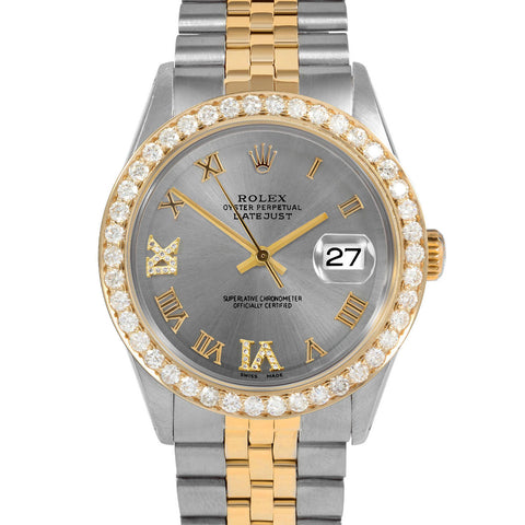 Rolex Datejust 36mm | 1601-TT-SLT-RDR69-25CT-JBL