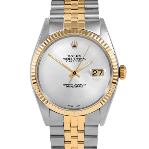 Rolex Datejust 36mm | 1601-TT-SLV-NOHM-FLT-JBL