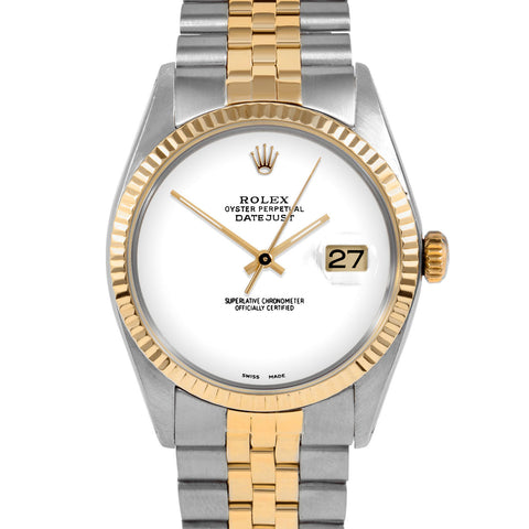 Rolex Datejust 36mm | 1601-TT-WHT-NOHM-FLT-JBL