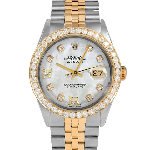 Rolex Datejust 36mm | 1601-TT-WMOP-8DR69-25CT-JBL