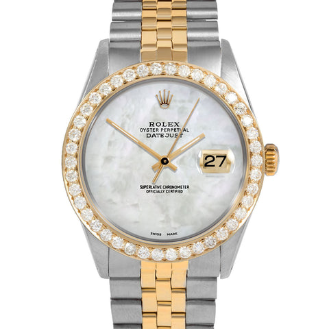 Rolex Datejust 36mm | 1601-TT-WMOP-NOHM-25CT-JBL