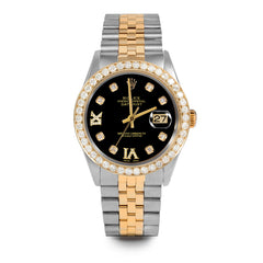Rolex Datejust 36mm | 16013-BLK-8DR69-25CT-JBL