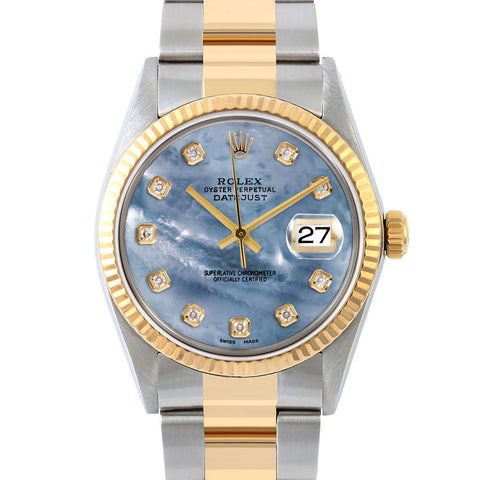 Rolex Datejust 36mm | 16013-BLMOP-DIA-AM-FLT-OYS