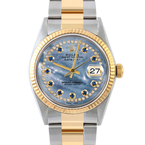 Rolex Datejust 36mm | 16013-BLMOP-STRS-FLT-OYS