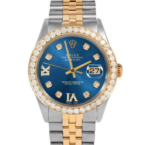 Rolex Datejust 36mm | 16013-BLU-8DR69-25CT-JBL