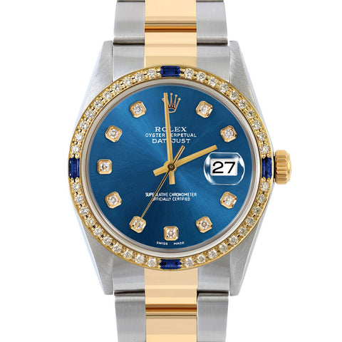 Rolex Datejust 36mm | 16013-BLU-DIA-AM-4SPH-OYS