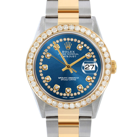 Rolex Datejust 36mm | 16013-BLU-STRD-25CT-OYS