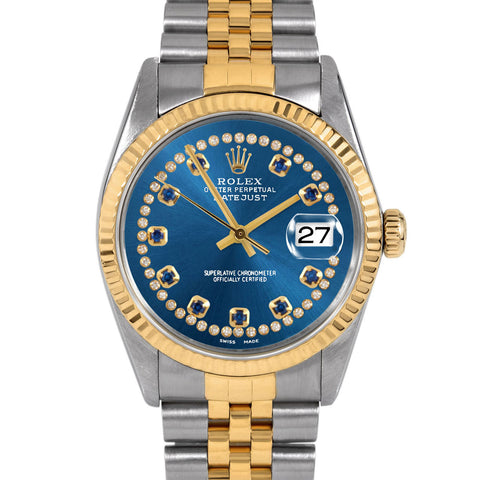 Rolex Datejust 36mm | 16013-BLU-STRS-FLT-JBL