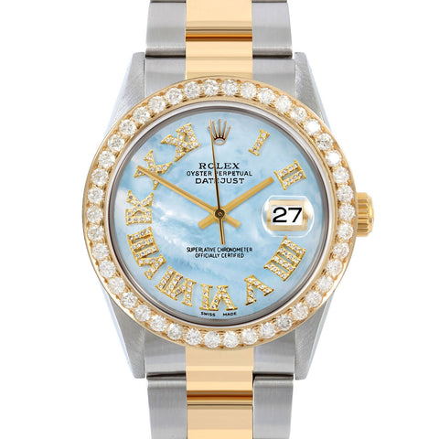 Rolex Datejust 36mm | 16013-LBMOP-FDR-25CT-OYS