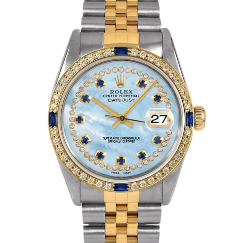 Rolex Datejust 36mm | 16013-LBMOP-STRS-4SPH-JBL