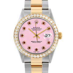 Rolex Datejust 36mm | 16013-PNK-RBY-AM-25CT-OYS