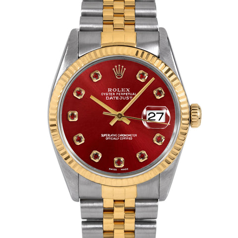 Rolex Datejust 36mm | 16013-RED-RBY-AM-FLT-JBL