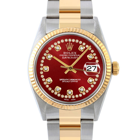 Rolex Datejust 36mm | 16013-RED-STRD-FLT-OYS