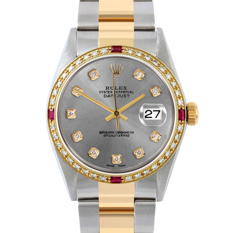 Rolex Datejust 36mm | 16013-SLT-DIA-AM-4RBY-OYS