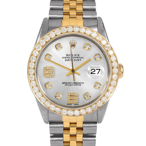 Rolex Datejust 36mm | 16013-SLV-8DA69-25CT-JBL
