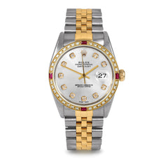 Rolex Datejust 36mm | 16013-SLV-DIA-AM-4RBY-JBL