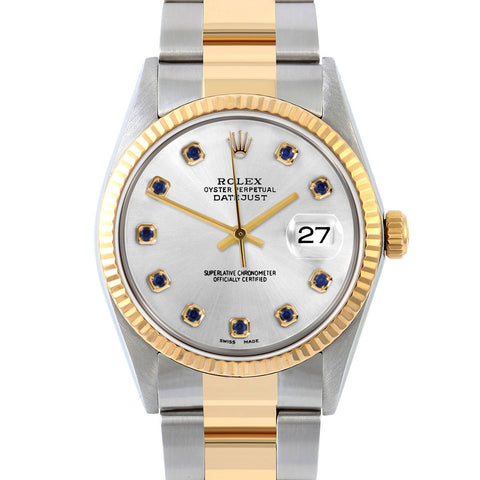 Rolex Datejust 36mm | 16013-SLV-SPH-AM-FLT-OYS