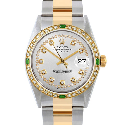 Rolex Datejust 36mm | 16013-SLV-STRD-4EMD-OYS