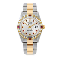 Rolex Datejust 36mm | 16013-SLV-STRR-4RBY-OYS