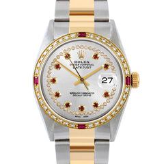 Rolex Datejust 36mm | 16013-SLV-STRR-4RBY-OYS