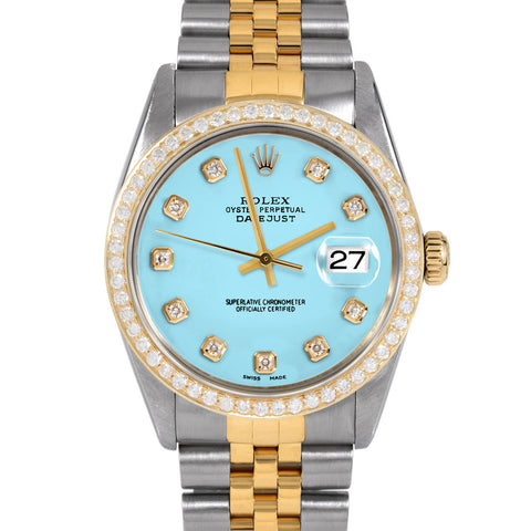 Rolex Datejust 36mm | 16013-TRQ-DIA-AM-BDS-JBL