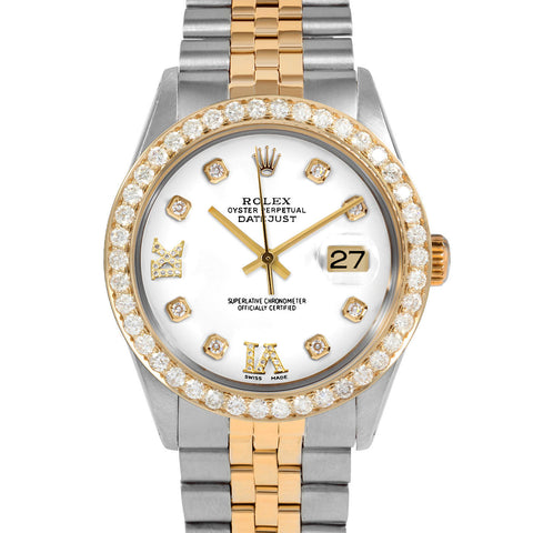 Rolex Datejust 36mm | 16013-WHT-8DR69-25CT-JBL