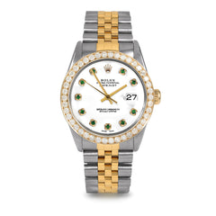 Rolex Datejust 36mm | 16013-WHT-EMD-AM-25CT-JBL