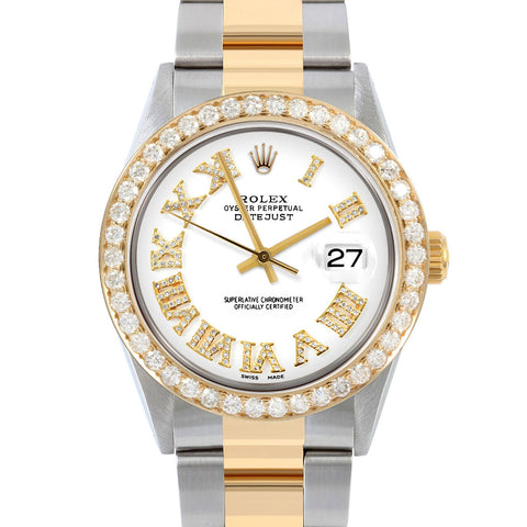 Rolex Datejust 36mm | 16013-WHT-FDR-25CT-OYS