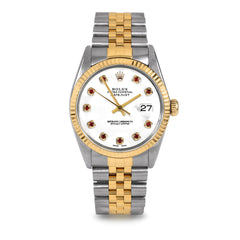 Rolex Datejust 36mm | 16013-WHT-RBY-AM-FLT-JBL