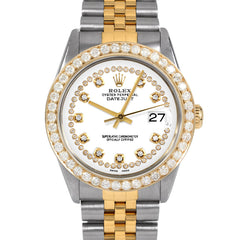 Rolex Datejust 36mm | 16013-WHT-STRD-25CT-JBL
