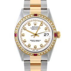 Rolex Datejust 36mm | 16013-WHT-STRD-4RBY-OYS