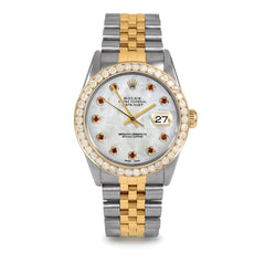 Rolex Datejust 36mm | 16013-WMOP-RBY-AM-25CT-JBL