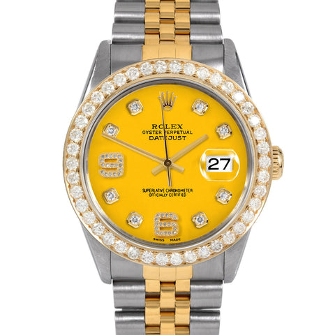 Rolex Datejust 36mm | 16013-YLW-8DA69-25CT-JBL