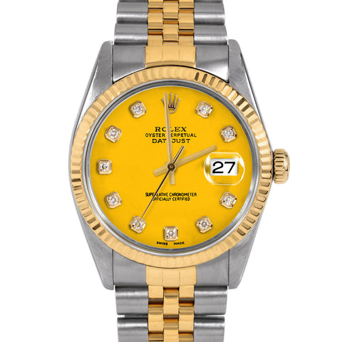 Rolex Datejust 36mm | 16013-YLW-DIA-AM-FLT-JBL