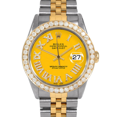Rolex Datejust 36mm | 16013-YLW-FDR-25CT-JBL
