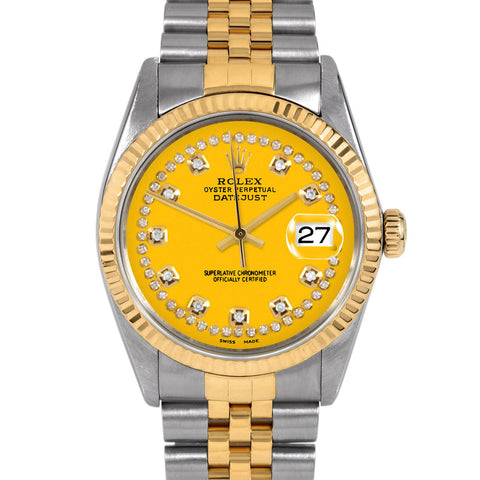 Rolex Datejust 36mm | 16013-YLW-STRD-FLT-JBL