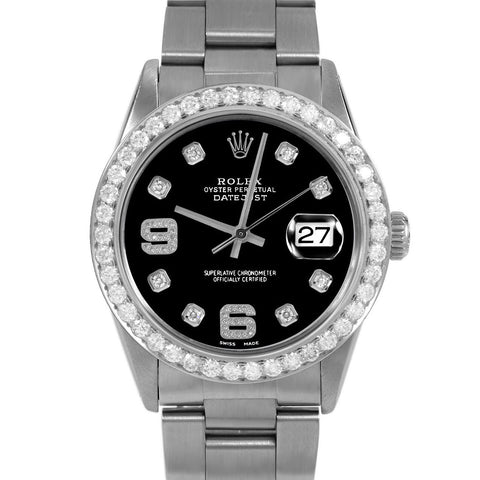 Rolex Datejust 36mm | 16014-BLK-8DA69-25CT-OYS