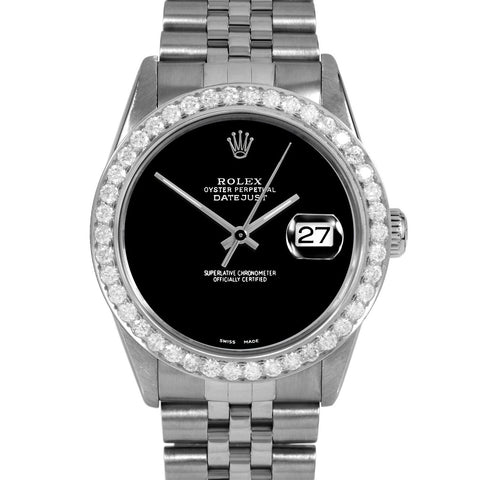 Rolex Datejust 36mm | 16014-BLK-NOHM-25CT-JBL