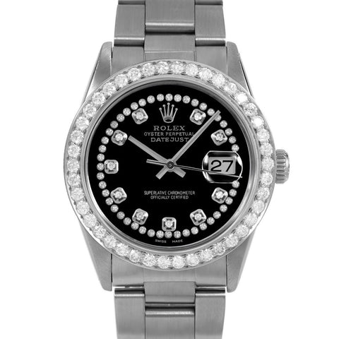 Rolex Datejust 36mm | 16014-BLK-STRD-25CT-OYS