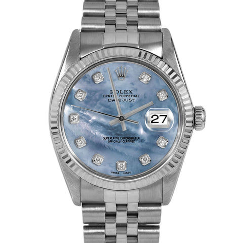 Rolex Datejust 36mm | 16014-BLMOP-DIA-AM-FLT-JBL